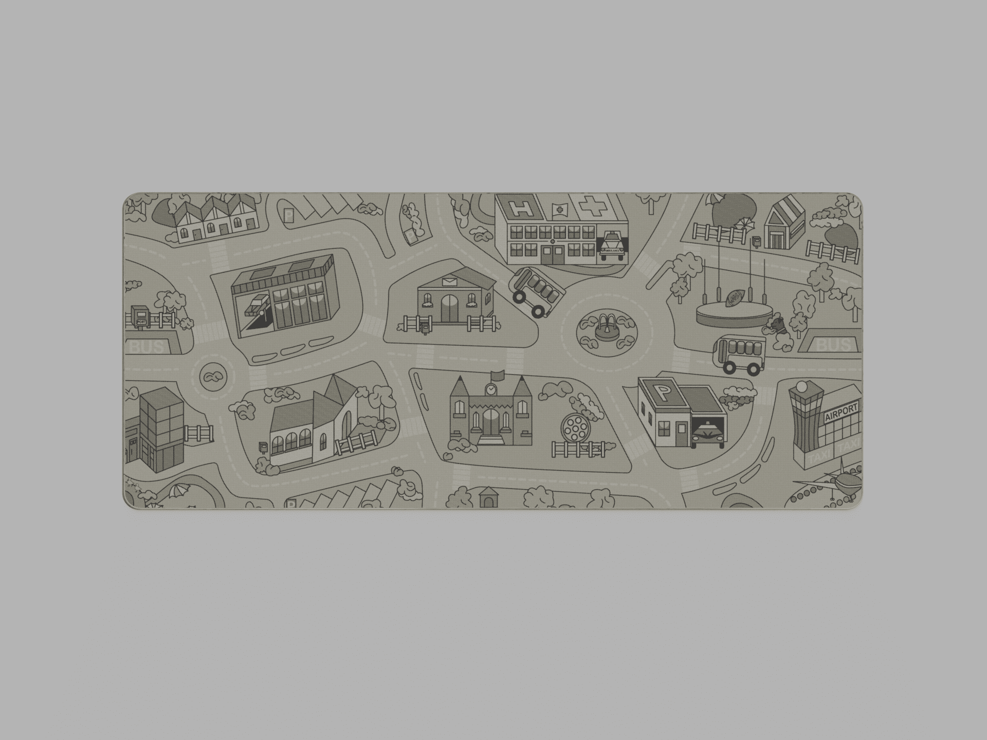 Busy Town Deskmat R3