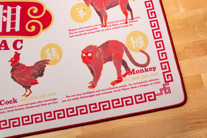 Chinese Zodiac Deskmat (Water-resistant) (In-stock)