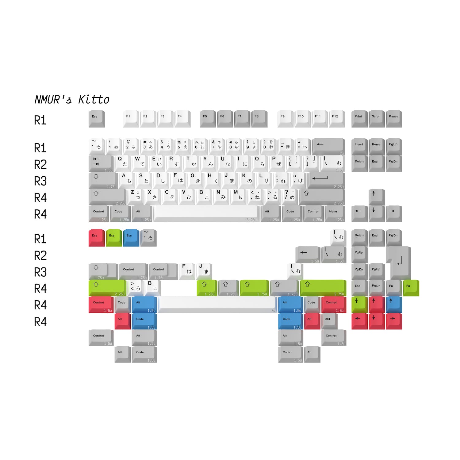 GMK Modern Japanese Desko (In-stock)