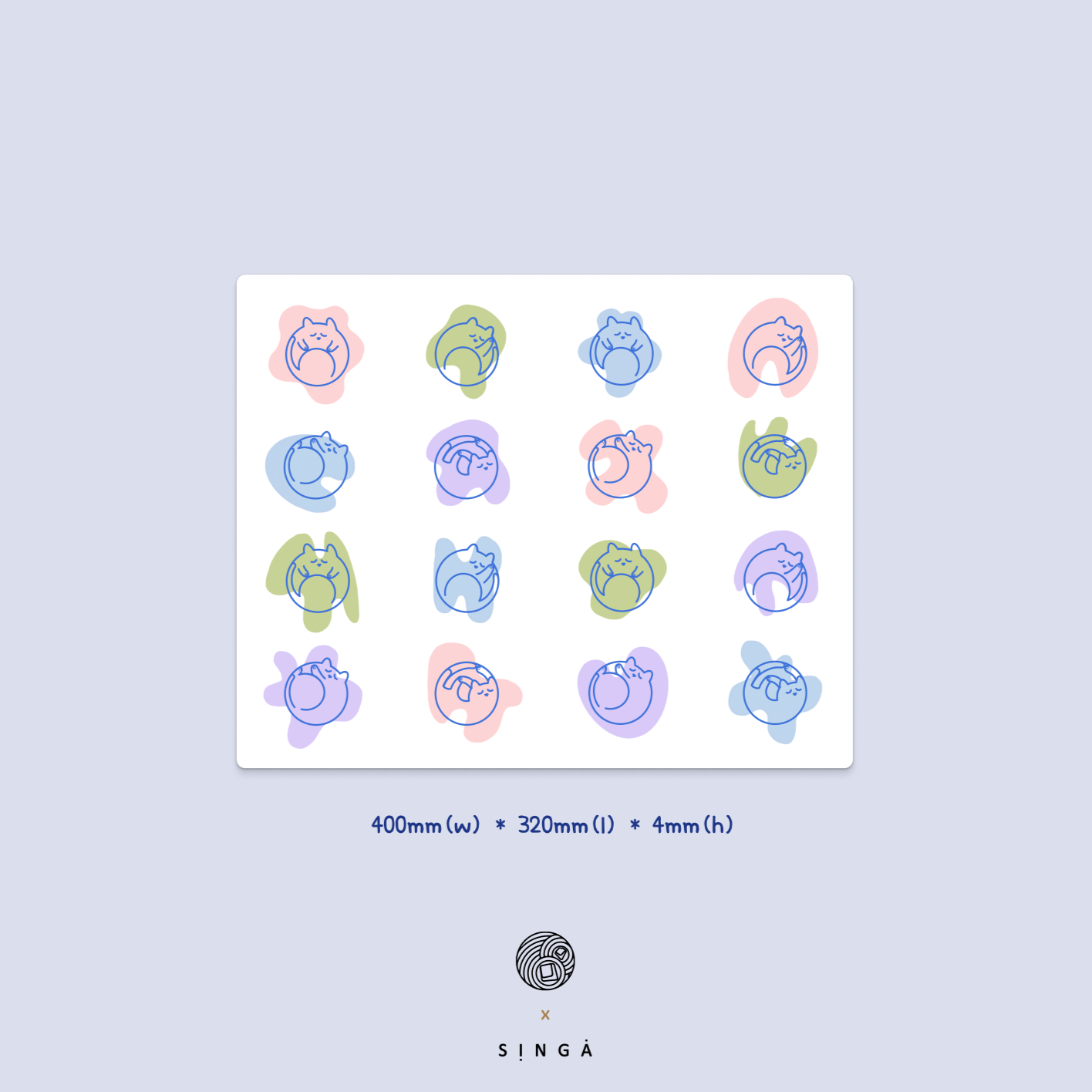 MONOKEI x SingaKBD - Neko Deskmats (In-stock)