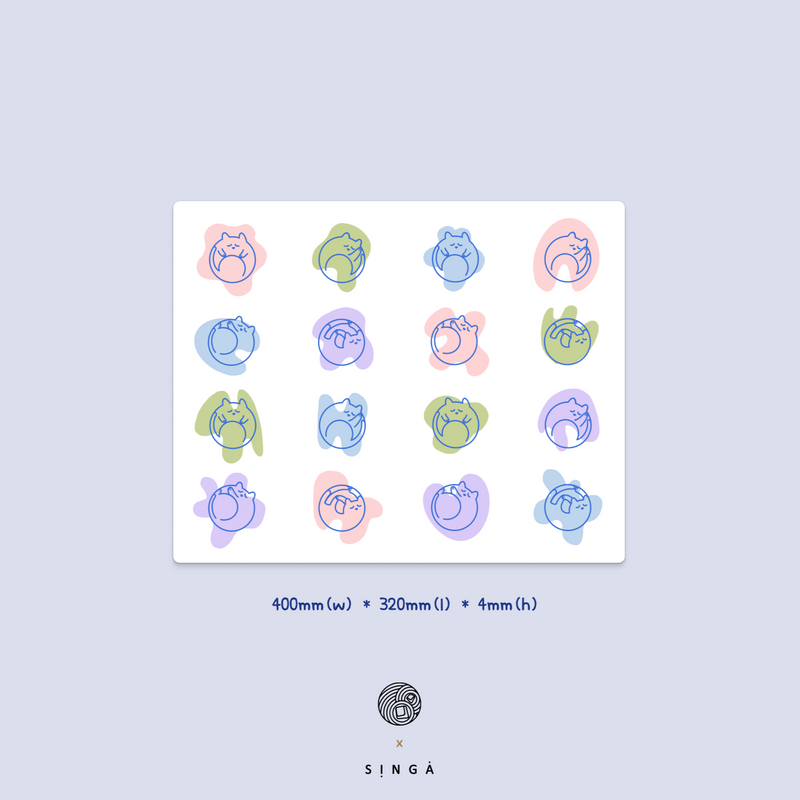 MONOKEI x SingaKBD - Neko Deskmats (In-stock)