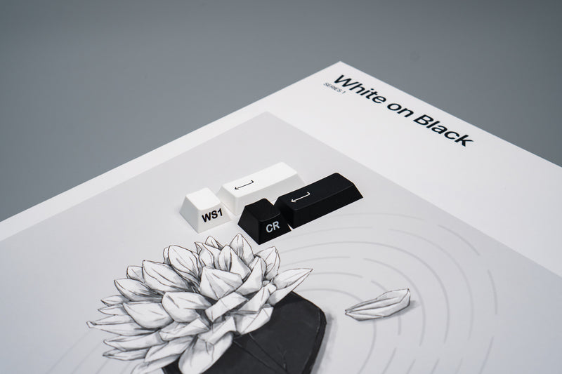 MONOKEI Series 1: White on Black Keyset (In-stock)
